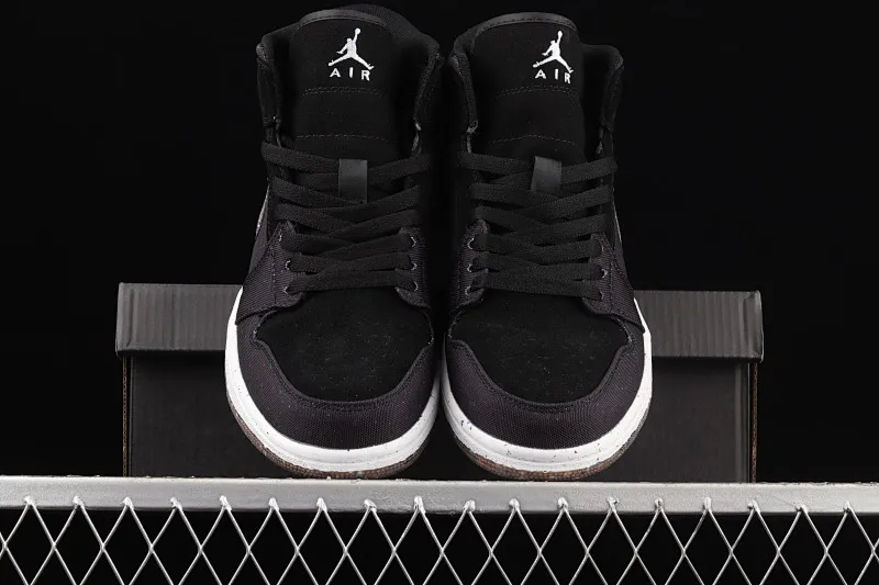 All categories Air Jordan Jordan series basketball shoes Air Jordan 1 Mid Air Jordan 1 Mid Crater AJ1 Joe 1 black multi-color racing blue Zhongbang basketball shoes DM3529-001